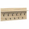 vidaXL Wall-Mounted Coat Rack with Shelf Wall-mounted with Storage Sonoma oak 100 x 40 x 12 cm