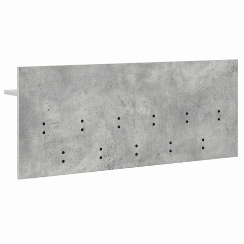 vidaXL Wall-Mounted Coat Rack Concrete grey 100 x 40 x 12 cm