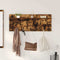 vidaXL Wall-Mounted Coat Rack with Shelf Wall-mounted with Storage Smoked oak 100 x 40 x 12 cm