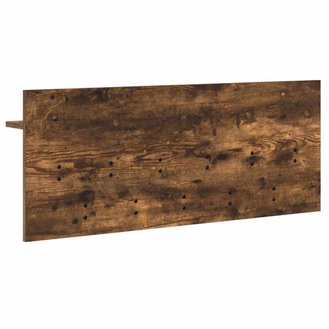 vidaXL Wall-Mounted Coat Rack with Shelf Wall-mounted with Storage Smoked oak 100 x 40 x 12 cm