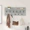 vidaXL Wall-Mounted Coat Rack with Shelf Grey sonoma 100 x 40 x 12 cm
