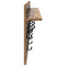 vidaXL Wall-Mounted Coat Rack with Shelf Wall-mounted with Storage Old wood 100 x 40 x 12 cm