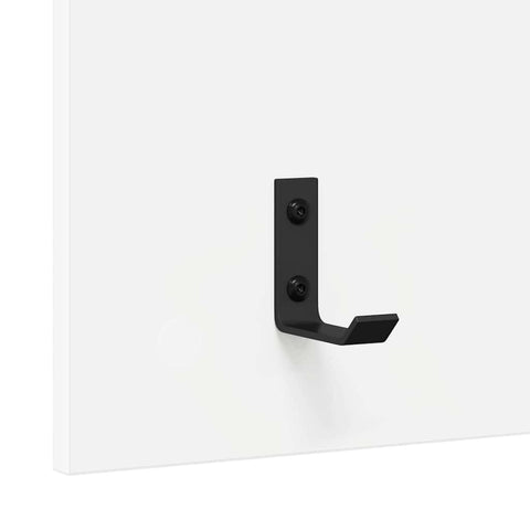 vidaXL Wall-Mounted Coat Rack White 90 x 40 x 12 cm Engineered wood
