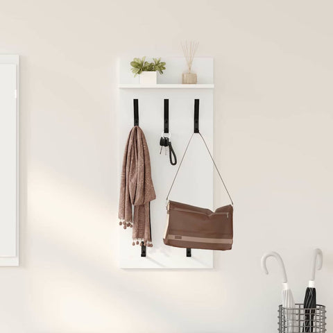vidaXL Wall-Mounted Coat Rack White 90 x 40 x 12 cm Engineered wood