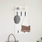 vidaXL Wall-Mounted Coat Rack White 90 x 40 x 12 cm Engineered wood