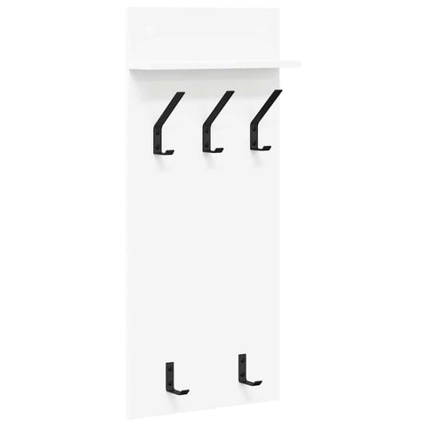 vidaXL Wall-Mounted Coat Rack White 90 x 40 x 12 cm Engineered wood