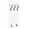 vidaXL Wall-Mounted Coat Rack White 90 x 40 x 12 cm Engineered wood
