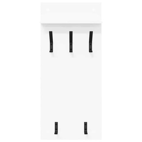 vidaXL Wall-Mounted Coat Rack White 90 x 40 x 12 cm Engineered wood