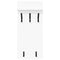 vidaXL Wall-Mounted Coat Rack White 90 x 40 x 12 cm Engineered wood