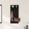 vidaXL Wall-Mounted Coat Rack with Shelf Wall-mounted Black oak 90 x 40 x 12 cm