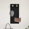 vidaXL Wall-Mounted Coat Rack with Shelf Wall-mounted Black oak 90 x 40 x 12 cm