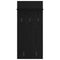 vidaXL Wall-Mounted Coat Rack with Shelf Wall-mounted Black oak 90 x 40 x 12 cm