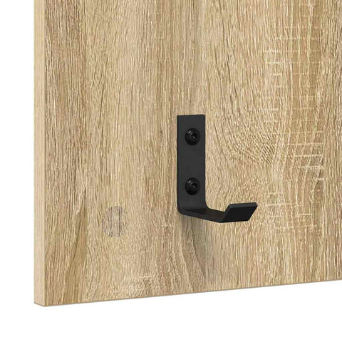 vidaXL Wall-Mounted Coat Rack with Shelf Wall-mounted Sonoma oak 90 x 40 x 12 cm