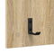 vidaXL Wall-Mounted Coat Rack with Shelf Wall-mounted Sonoma oak 90 x 40 x 12 cm