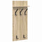 vidaXL Wall-Mounted Coat Rack with Shelf Wall-mounted Sonoma oak 90 x 40 x 12 cm