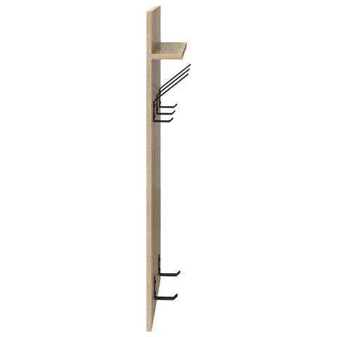 vidaXL Wall-Mounted Coat Rack with Shelf Wall-mounted Sonoma oak 90 x 40 x 12 cm