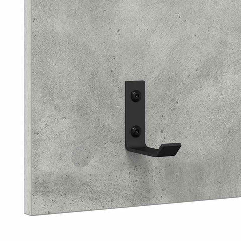 vidaXL Wall-Mounted Coat Rack with Shelf Concrete grey 90 x 40 x 12 cm