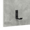 vidaXL Wall-Mounted Coat Rack with Shelf Concrete grey 90 x 40 x 12 cm
