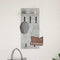 vidaXL Wall-Mounted Coat Rack with Shelf Concrete grey 90 x 40 x 12 cm