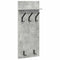 vidaXL Wall-Mounted Coat Rack with Shelf Concrete grey 90 x 40 x 12 cm