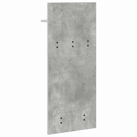 vidaXL Wall-Mounted Coat Rack with Shelf Concrete grey 90 x 40 x 12 cm