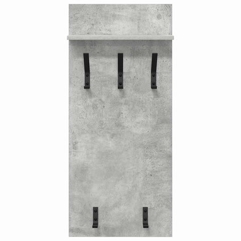 vidaXL Wall-Mounted Coat Rack with Shelf Concrete grey 90 x 40 x 12 cm
