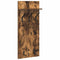 vidaXL Wall-Mounted Coat Rack with Shelf Wall-mounted Smoked oak 90 x 40 x 12 cm