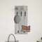vidaXL Wall-Mounted Coat Rack with Shelf Wall-mounted Grey sonoma 90 x 40 x 12 cm