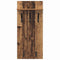 vidaXL Wall-Mounted Coat Rack Old wood 90 x 40 x 12 cm Engineered wood