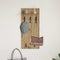 vidaXL Wall-Mounted Coat Rack with Shelf Wall-mounted Artisan oak 90 x 40 x 12 cm