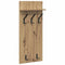 vidaXL Wall-Mounted Coat Rack with Shelf Wall-mounted Artisan oak 90 x 40 x 12 cm