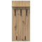 vidaXL Wall-Mounted Coat Rack with Shelf Wall-mounted Artisan oak 90 x 40 x 12 cm