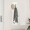 vidaXL Wall-Mounted Coat Rack Wall-mounted with Storage White Engineered wood