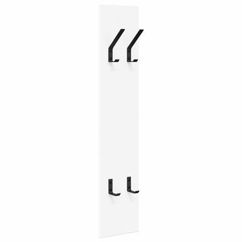 vidaXL Wall-Mounted Coat Rack Wall-mounted with Storage White Engineered wood