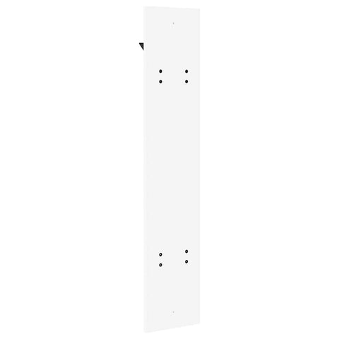 vidaXL Wall-Mounted Coat Rack Wall-mounted with Storage White Engineered wood