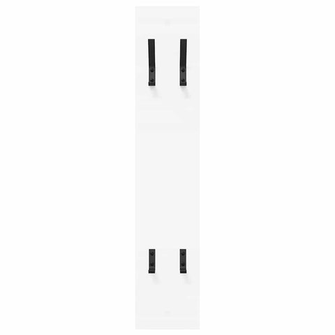 vidaXL Wall-Mounted Coat Rack Wall-mounted with Storage White Engineered wood