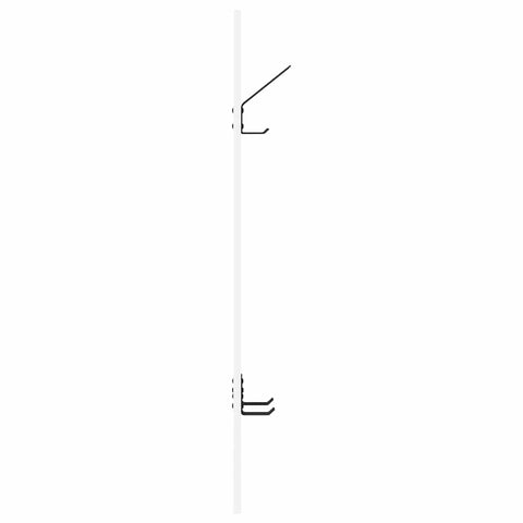 vidaXL Wall-Mounted Coat Rack Wall-mounted with Storage White Engineered wood