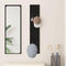vidaXL Wall-Mounted Coat Rack Wall-mounted with Storage Black oak Engineered wood