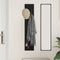 vidaXL Wall-Mounted Coat Rack Wall-mounted with Storage Black oak Engineered wood