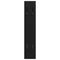 vidaXL Wall-Mounted Coat Rack Wall-mounted with Storage Black oak Engineered wood