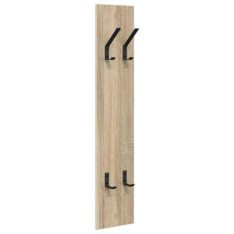 vidaXL Wall-Mounted Coat Rack Wall-mounted with Storage Sonoma oak Engineered wood