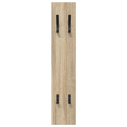 vidaXL Wall-Mounted Coat Rack Wall-mounted with Storage Sonoma oak Engineered wood