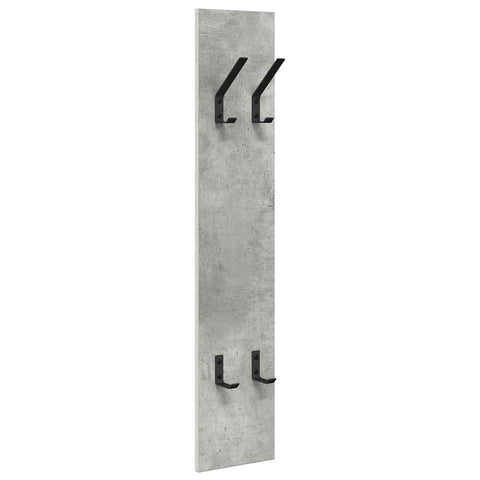 vidaXL Wall-Mounted Coat Rack Concrete grey Engineered wood
