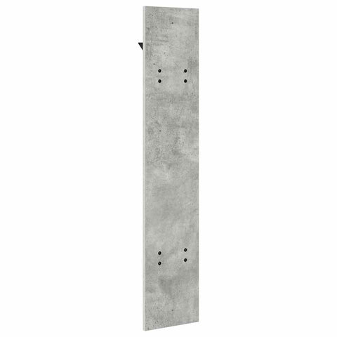 vidaXL Wall-Mounted Coat Rack Concrete grey 20 x 1.5 x 100 cm