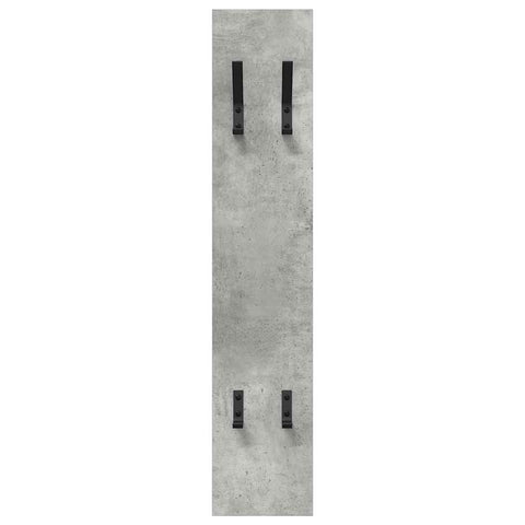 vidaXL Wall-Mounted Coat Rack Concrete grey 20 x 1.5 x 100 cm