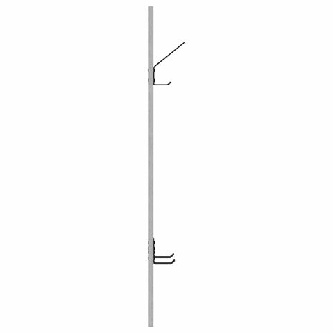 vidaXL Wall-Mounted Coat Rack Concrete grey Engineered wood