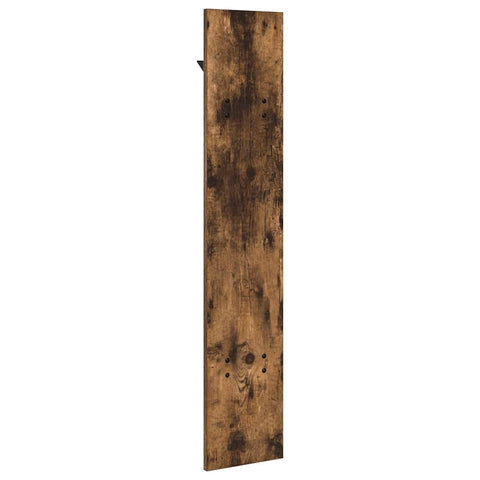 vidaXL Wall-Mounted Coat Rack Wall-mounted with Storage Smoked oak Engineered wood