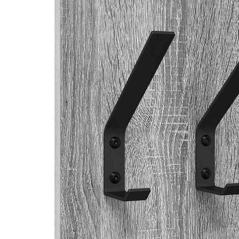 vidaXL Wall-Mounted Coat Rack Wall-mounted with Storage Grey sonoma Engineered wood