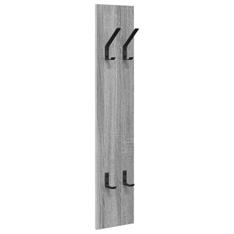 vidaXL Wall-Mounted Coat Rack Wall-mounted with Storage Grey sonoma Engineered wood
