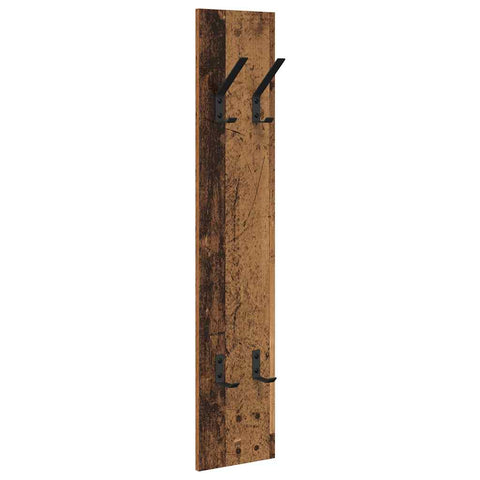 vidaXL Wall-Mounted Coat Rack Wall-mounted with Storage Old wood Engineered wood